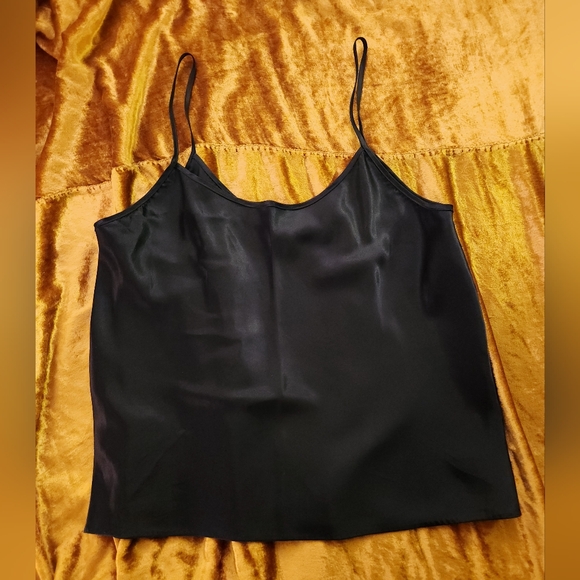 Vintage 1980s Black Satin Camisole by Cinema Etoile - Picture 8 of 11